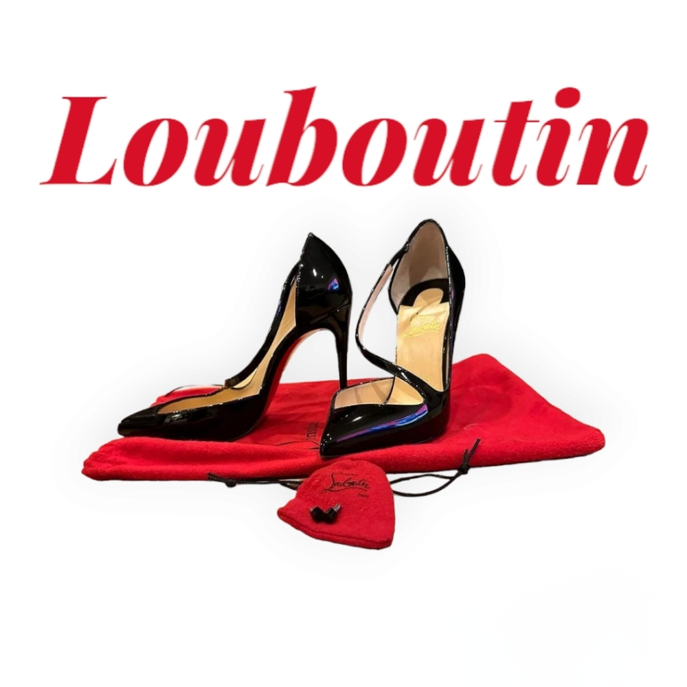 Christian Louboutin Jumping 100 Patent Black-Size 37/US W7